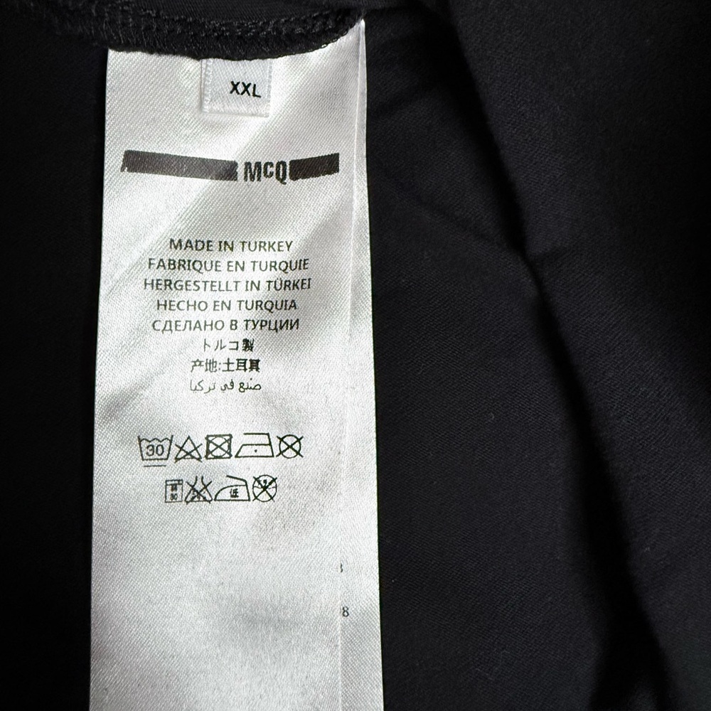 McQ by Alexander McQueen Graphic Black and Red Long Sleeve Shirt - Picture 6 of 6